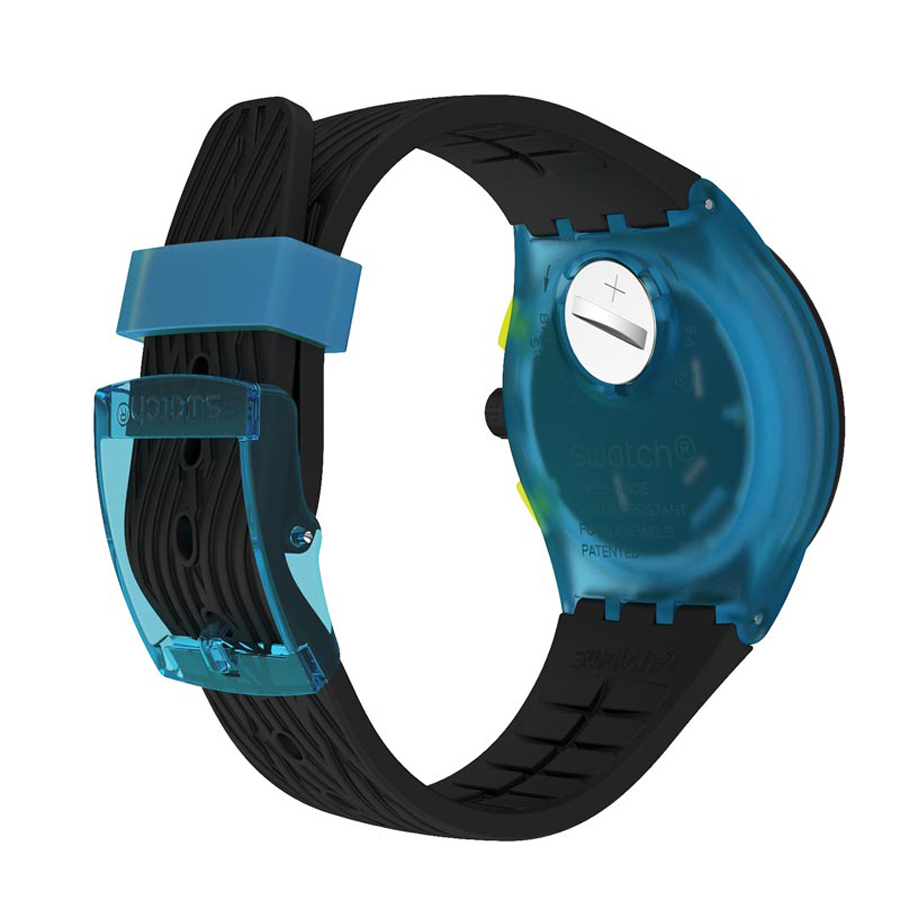 Swatch SUSS402 BLUE TIRE zegarek sportowy Originals Chrono - miniatura 4