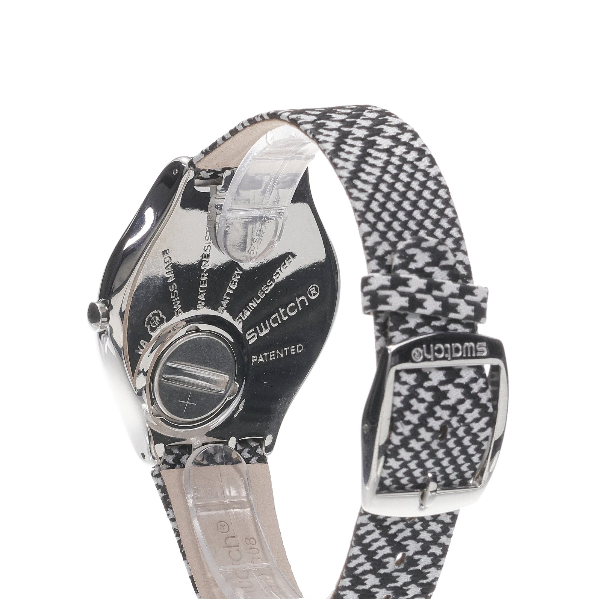 zegarek Swatch SYXS142 kwarcowy damski Skin IRONY BLACK N WHITE - miniatura 4