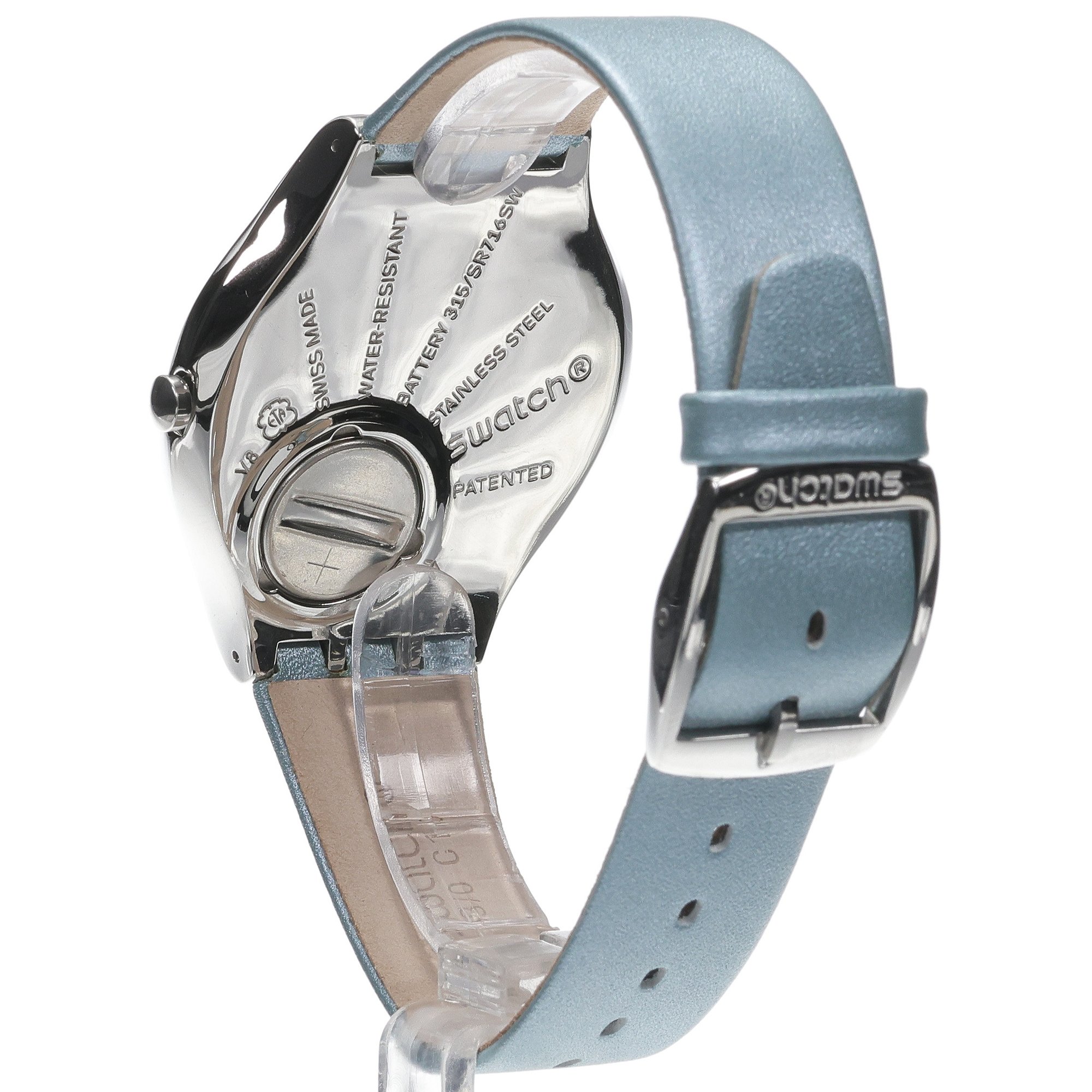 zegarek Swatch SYXS144 kwarcowy damski Skin GLEAM TEAM - miniatura 4