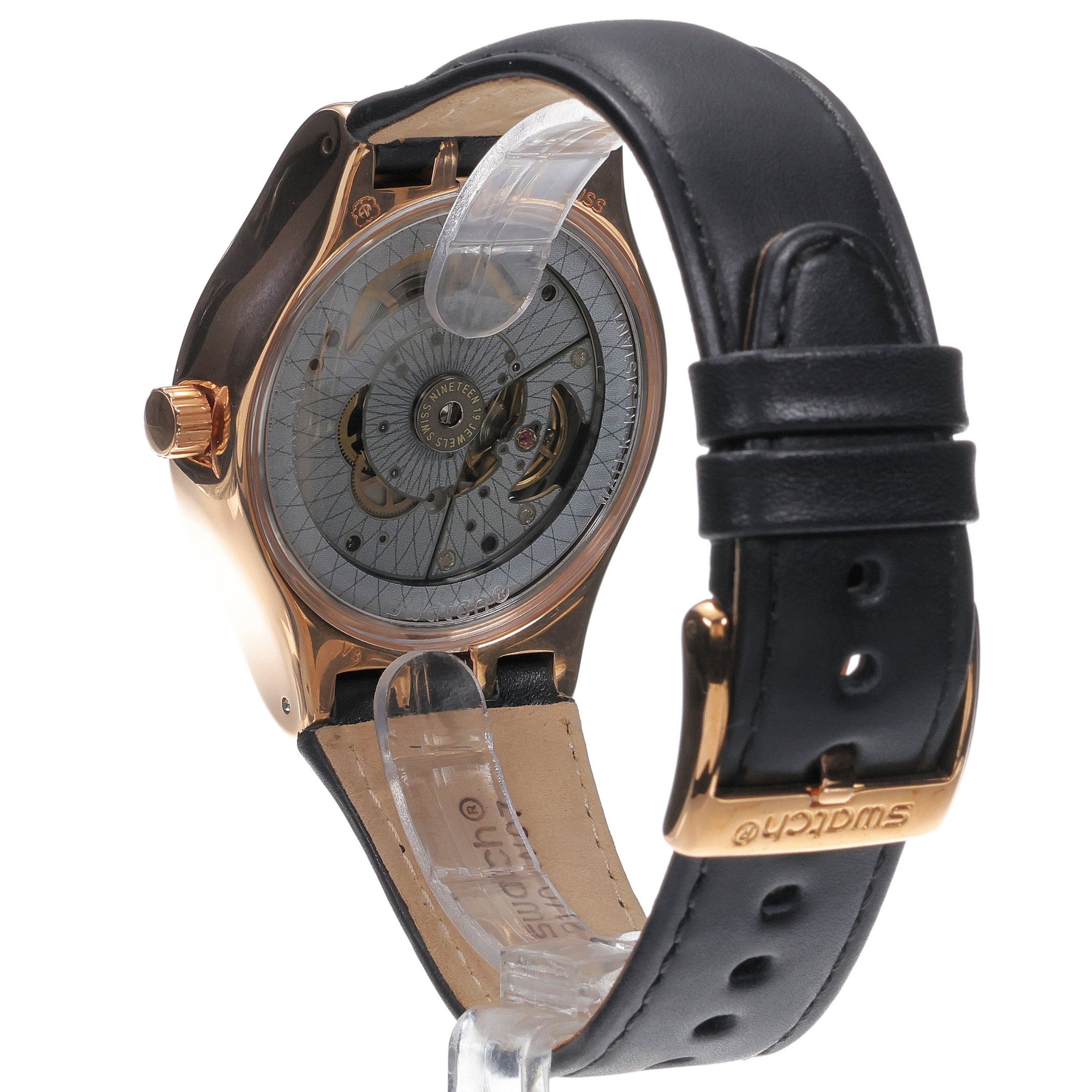 zegarek Swatch YIG400 różowe złoto Originals - miniatura 4