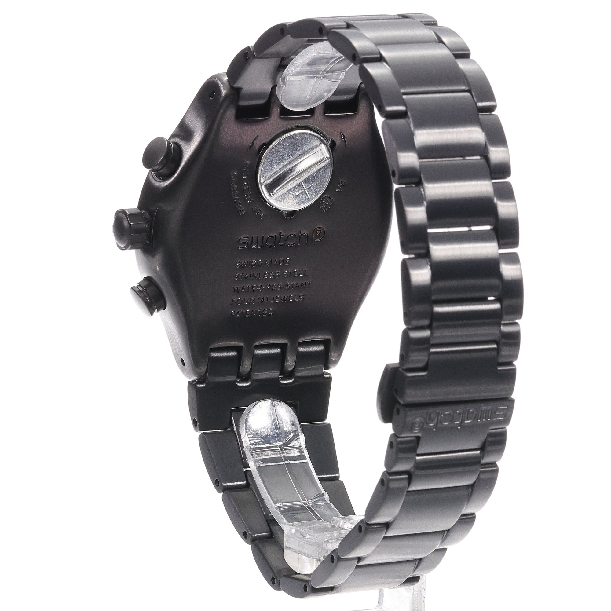 zegarek Swatch YVM407G kwarcowy męski Irony Obsessively Obsidian 43mm