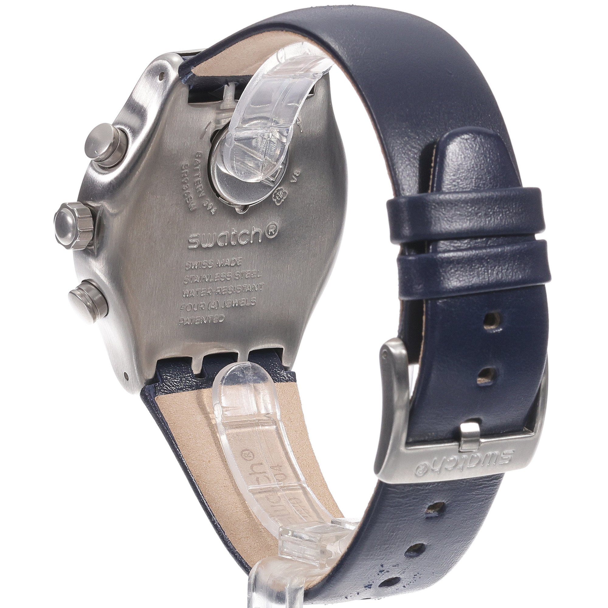 zegarek Swatch YVS460 kwarcowy męski Irony DARKMEBLUE - miniatura 4