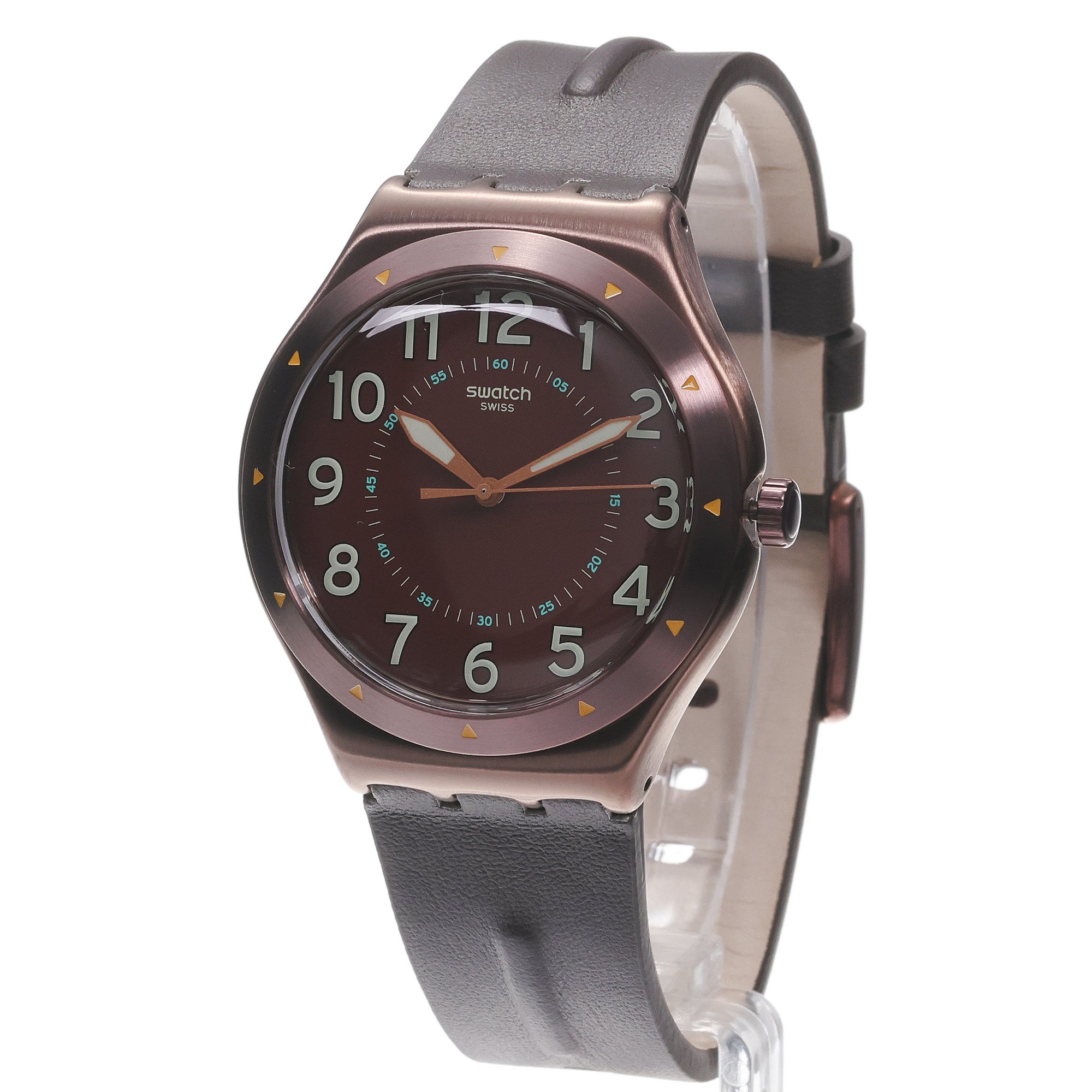zegarek Swatch YWC100 brązowy Irony - miniatura 2