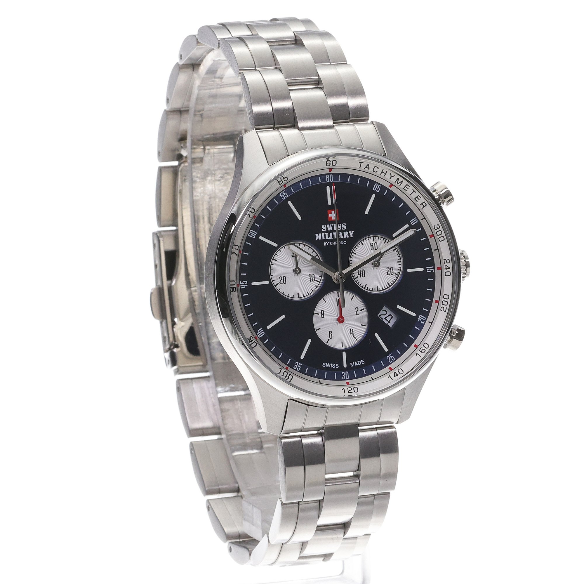 zegarek Swiss Military by Chrono SM3408103 Swiss Military Chronograph męski z tachometr Męskie - miniatura 3