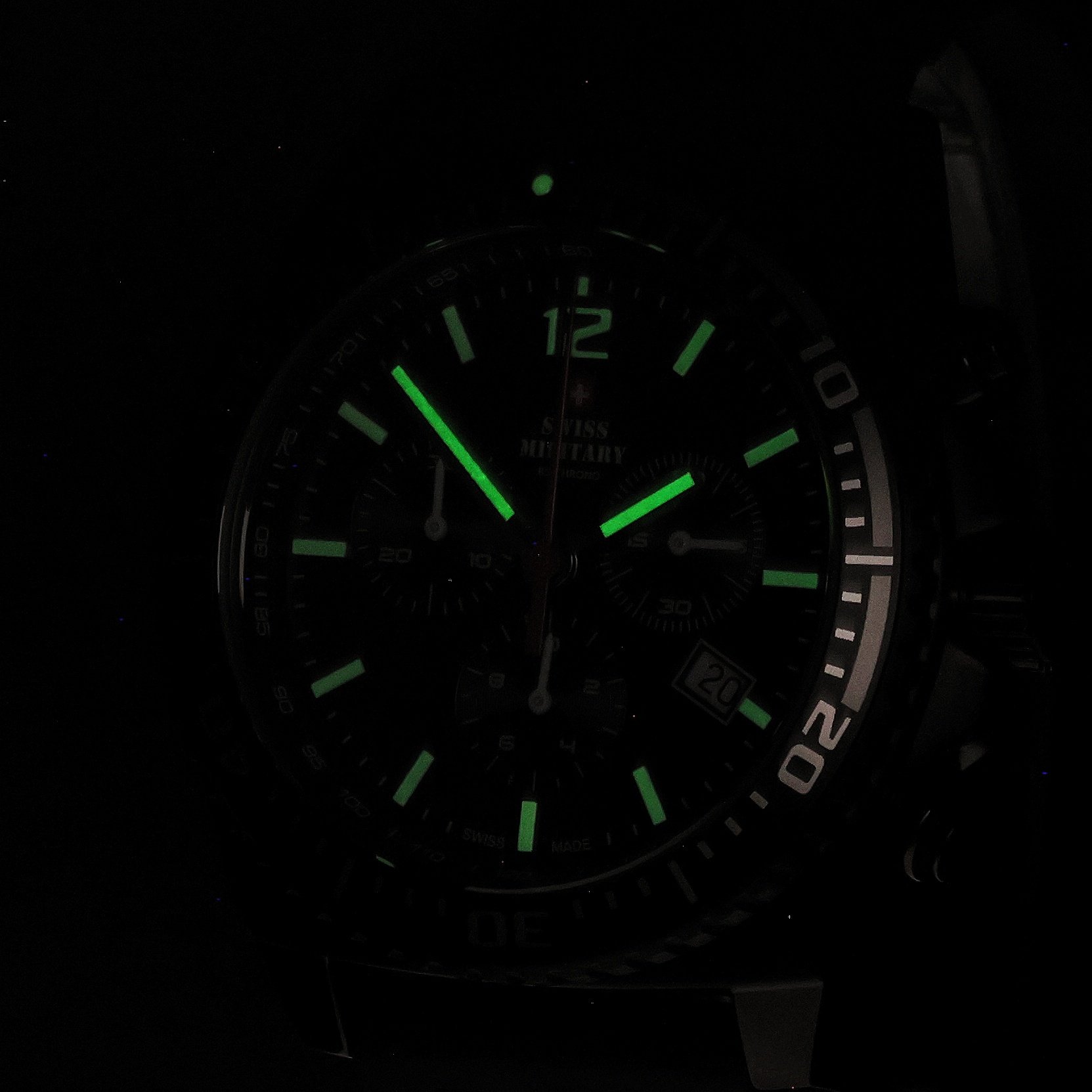 zegarek Swiss Military by Chrono SM3409305 czarny Męskie - miniatura 5