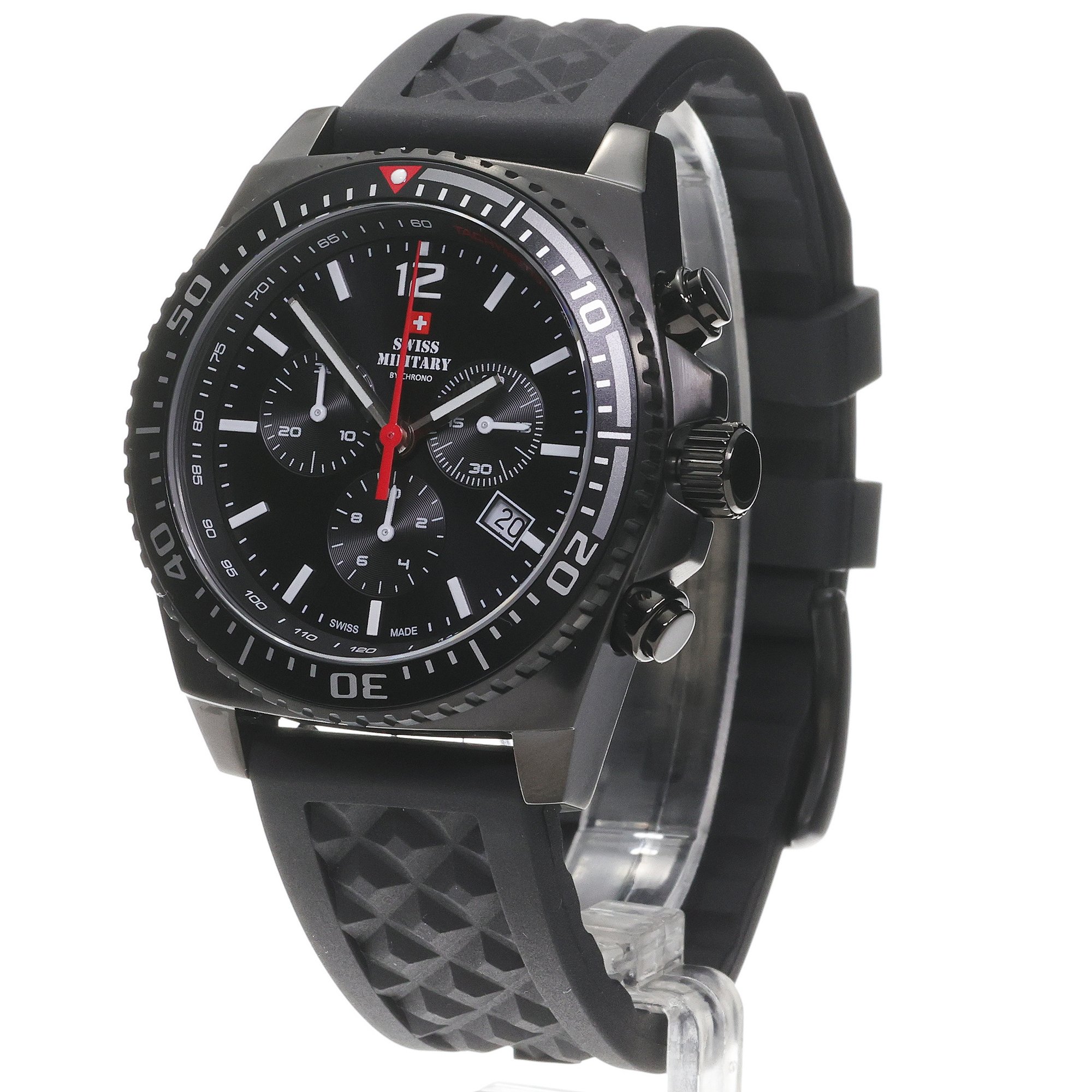 zegarek Swiss Military by Chrono SM3409305 kwarcowy męski Męskie Swiss Military Sports Chronograph - miniatura 2