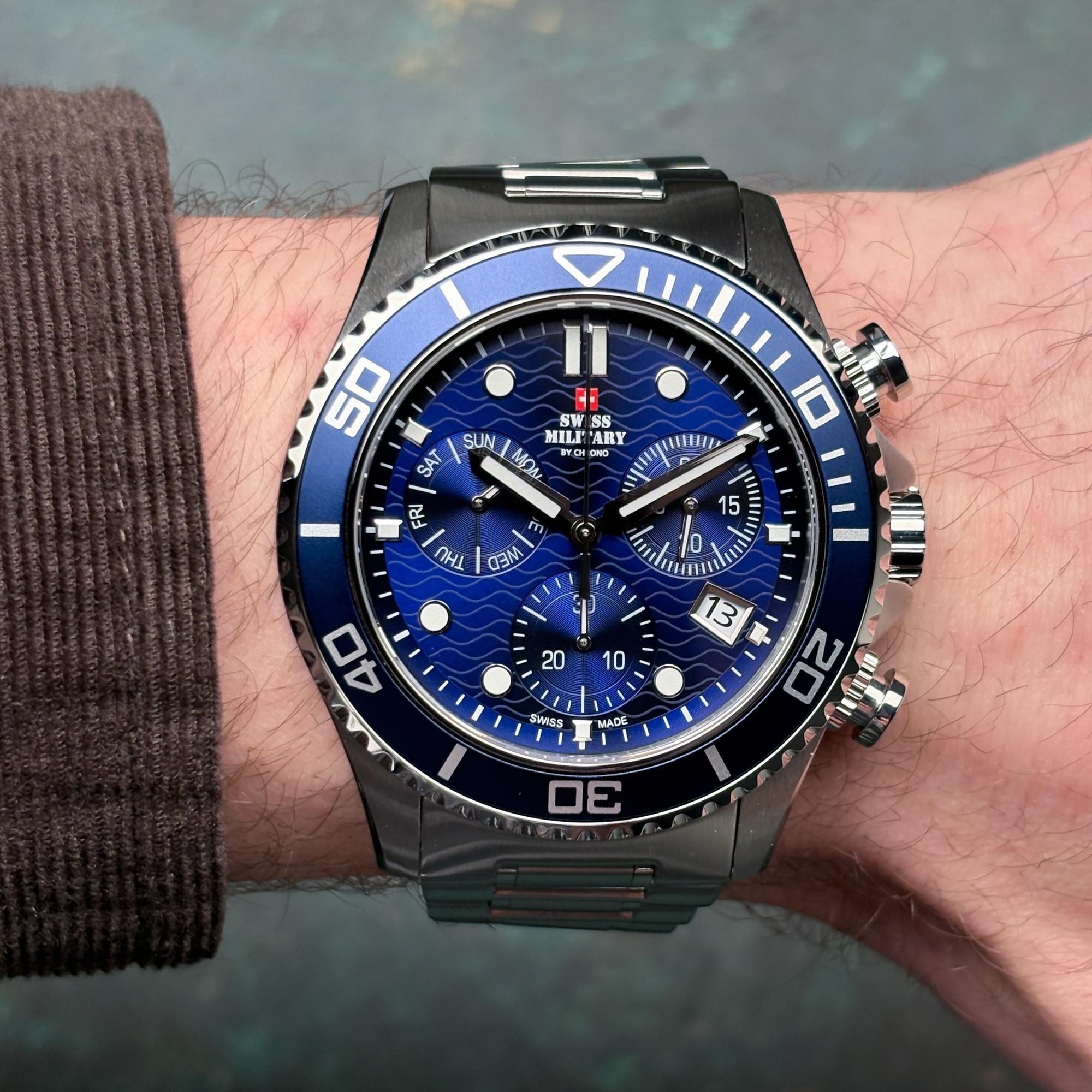 zegarek Swiss Military by Chrono SM3410102 srebrny Męskie