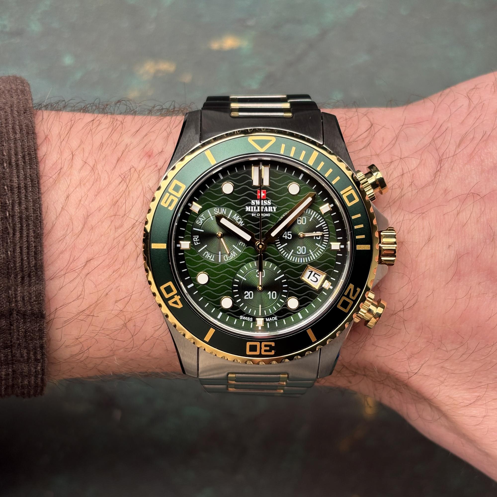 zegarek Swiss Military by Chrono SM3410105 srebrny Męskie - miniatura 7