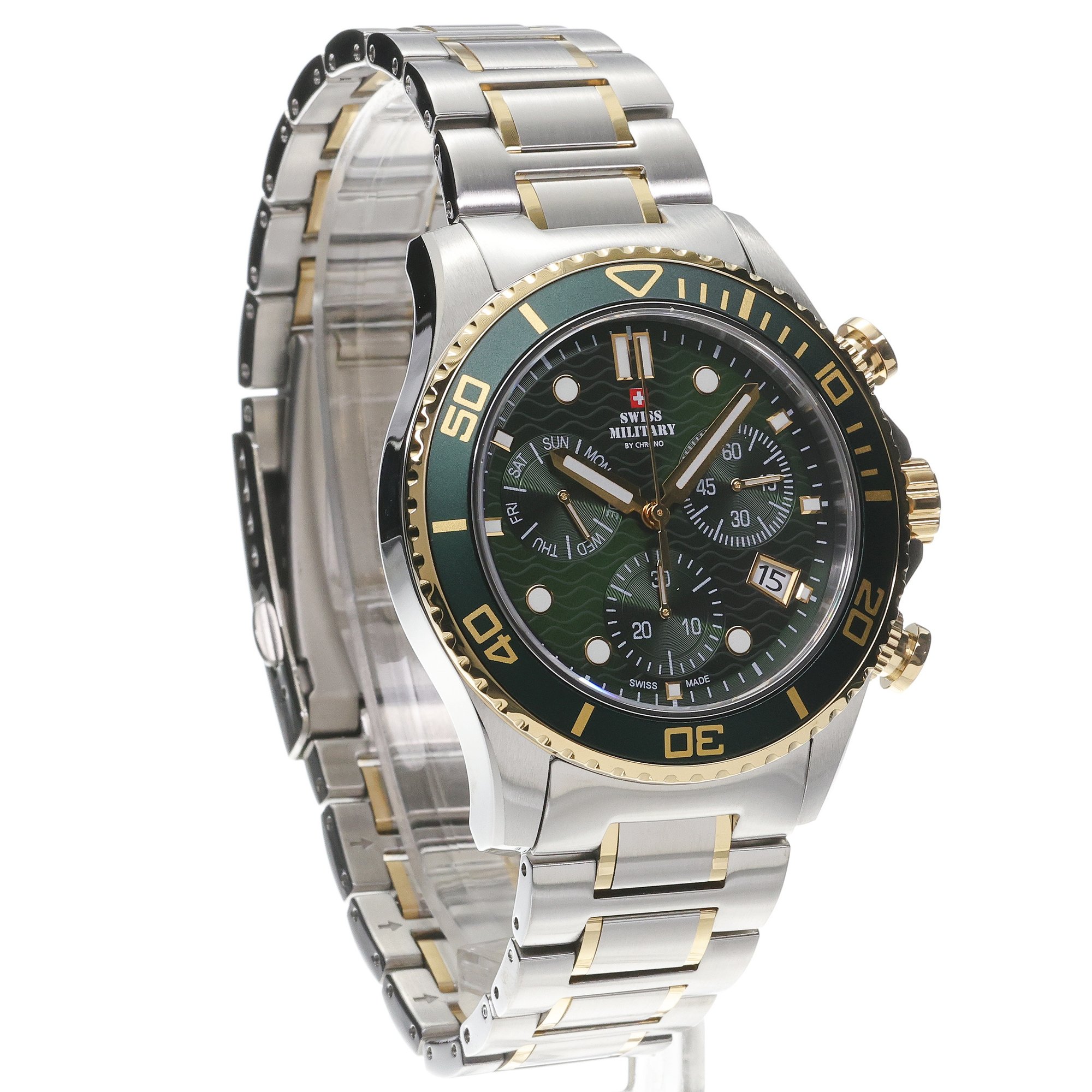 zegarek Swiss Military by Chrono SM3410105 Swiss Military XL Chronograph męski z chronograf Męskie - miniatura 3