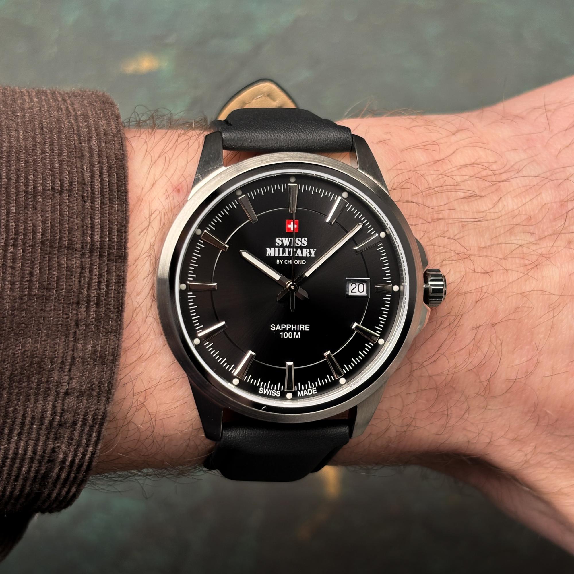 zegarek Swiss Military by Chrono SM3410408 kwarcowy męski Męskie Swiss Military Classic Steel - miniatura 6
