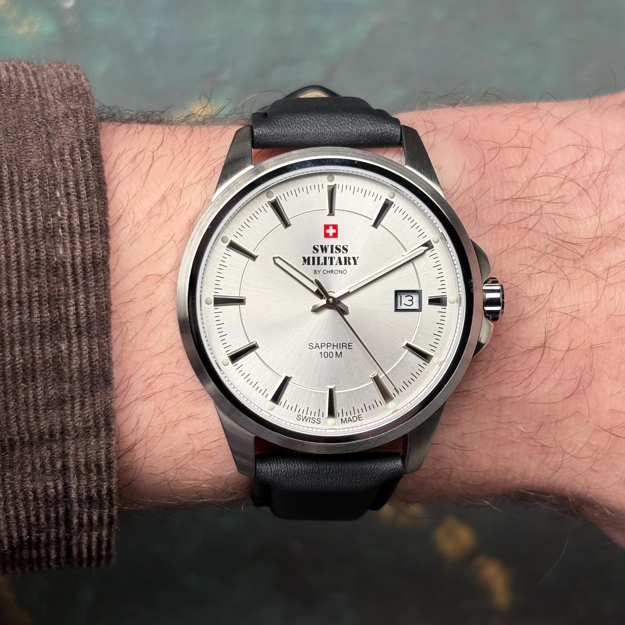 zegarek Swiss Military by Chrono SM3410409 kwarcowy męski Męskie Swiss Military Classic Steel