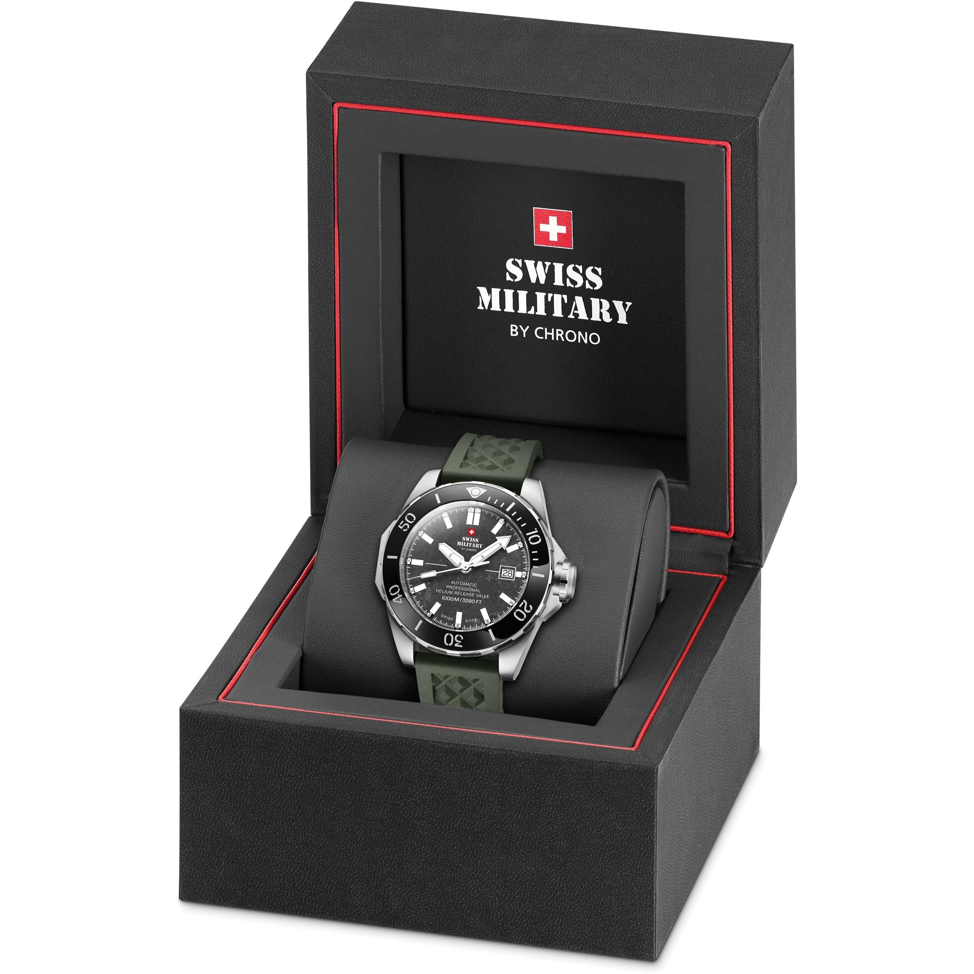 zegarek Swiss Military by Chrono SMA3409209 automatyczny męski Męskie Swiss Military Automatic Dive 1000m - miniatura 6