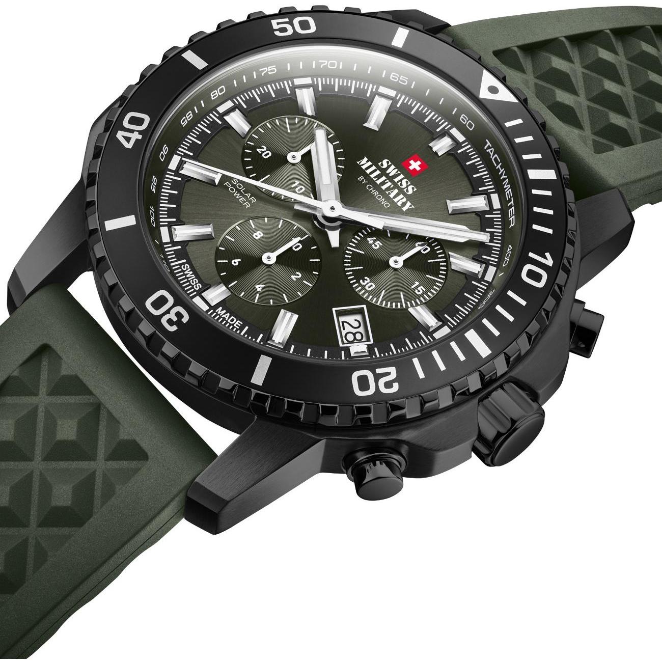 zegarek Swiss Military by Chrono SMS3411306 czarny Męskie - miniatura 7