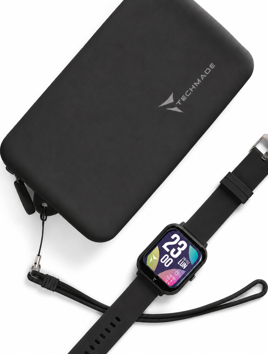 Glow Czarny zestaw z Torbą Techmade TM-GLOW-BK - hover