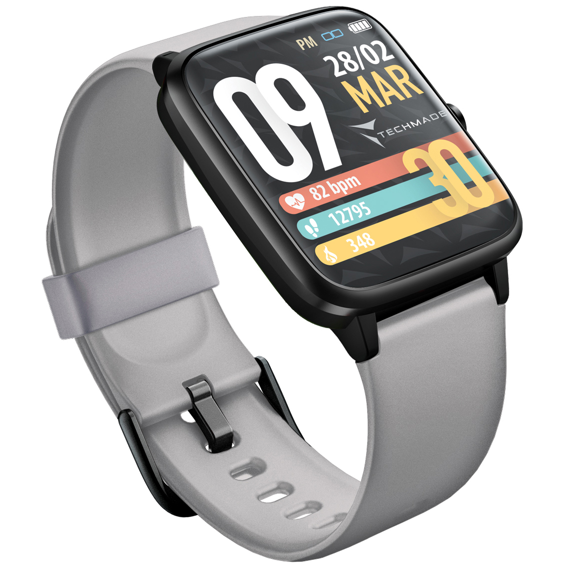 zegarek Techmade TM-MOVE-GY Smartwatch Move Grey Move z tworzywa sztucznego - miniatura 6