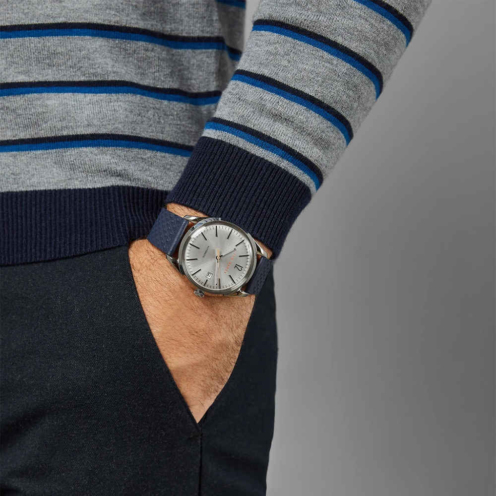 Ted Baker BKPDQF903 zegarek srebrny klasyczny pasek pasek - miniatura 5