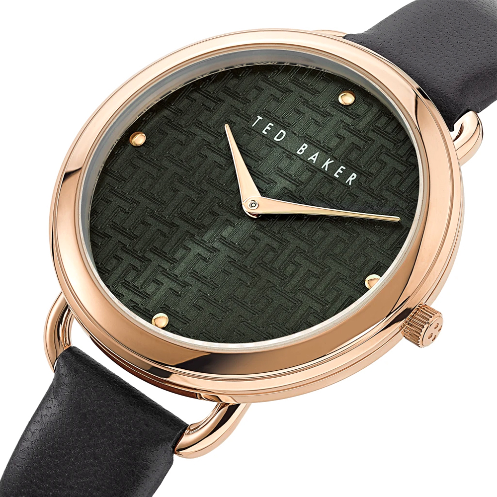 Ted Baker BKPHTF905 zegarek różowe złoto klasyczny pasek pasek - miniatura 5