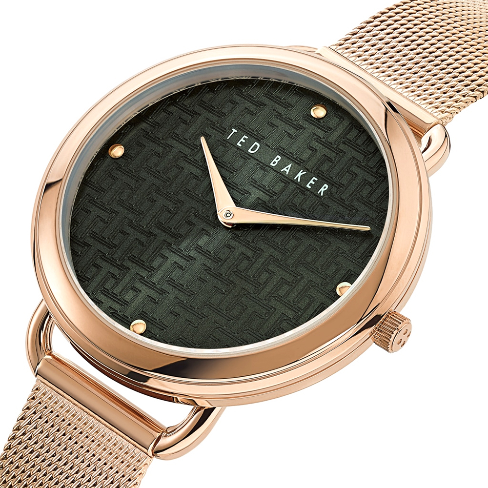 Ted Baker BKPHTF912 zegarek różowe złoto klasyczny bransoleta bransoleta - miniatura 5