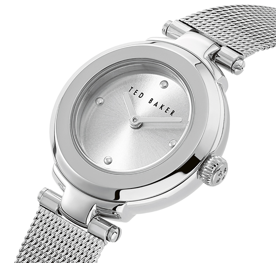Ted Baker BKPIZF905 zegarek srebrny klasyczny bransoleta bransoleta - miniatura 5
