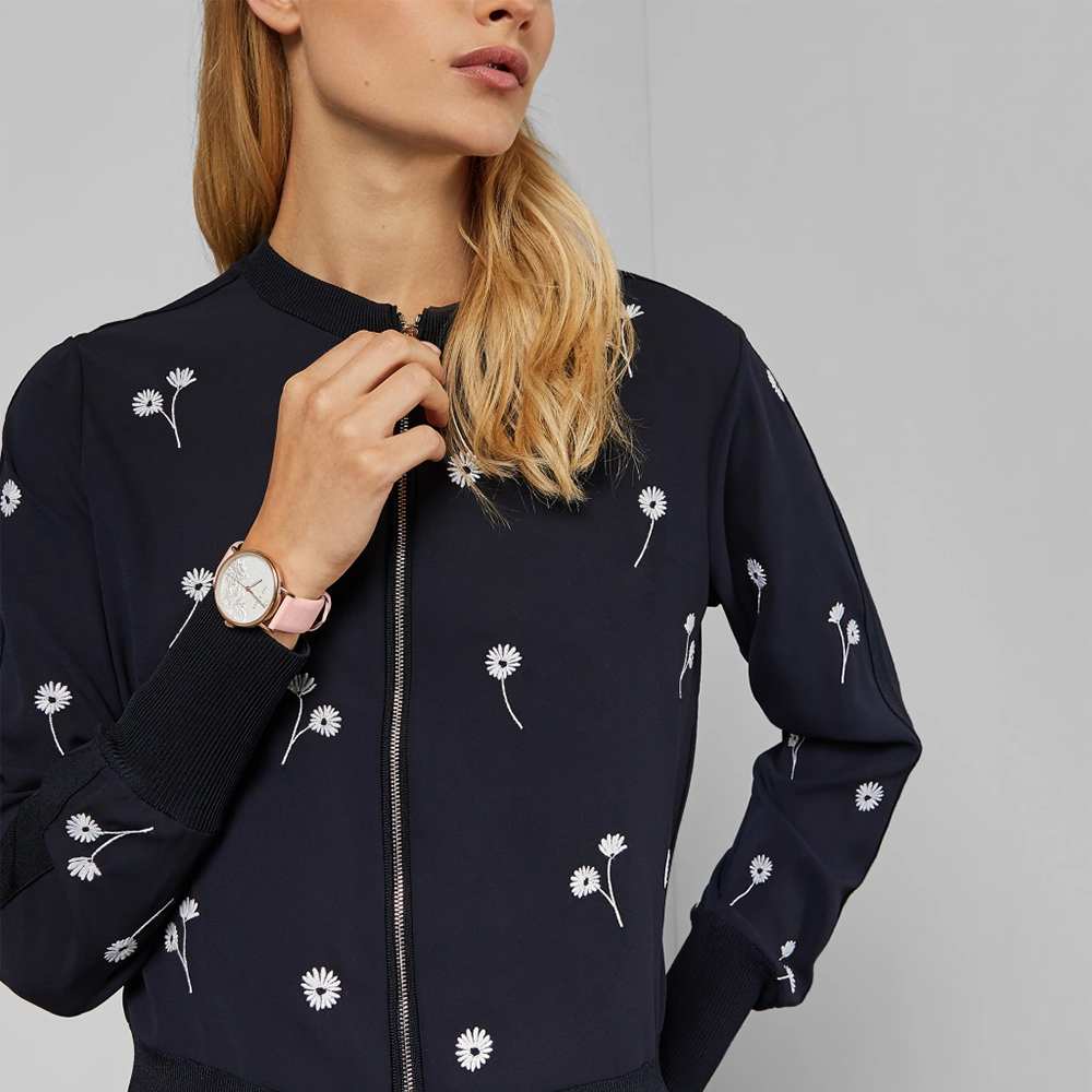 Ted Baker BKPPFF907 zegarek różowe złoto klasyczny pasek pasek - miniatura 5