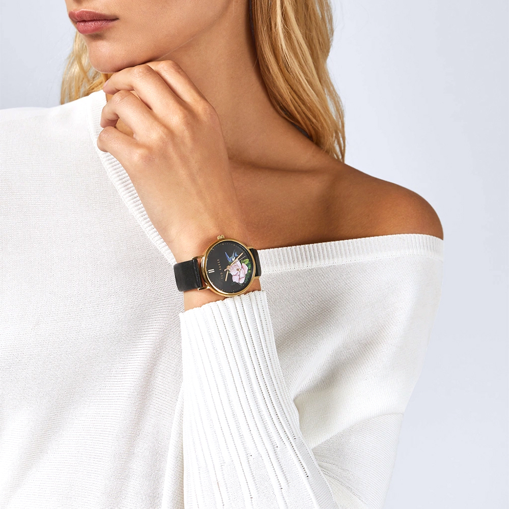 zegarek Ted Baker BKPPFF910 złoty pasek - miniatura 7