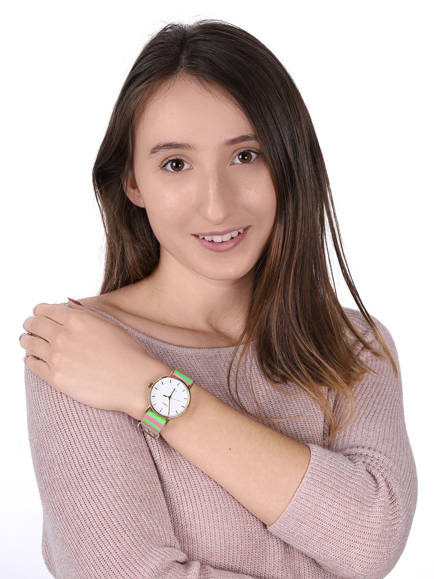 zegarek Timex TW2P91800 złoty Weekender - miniatura 2