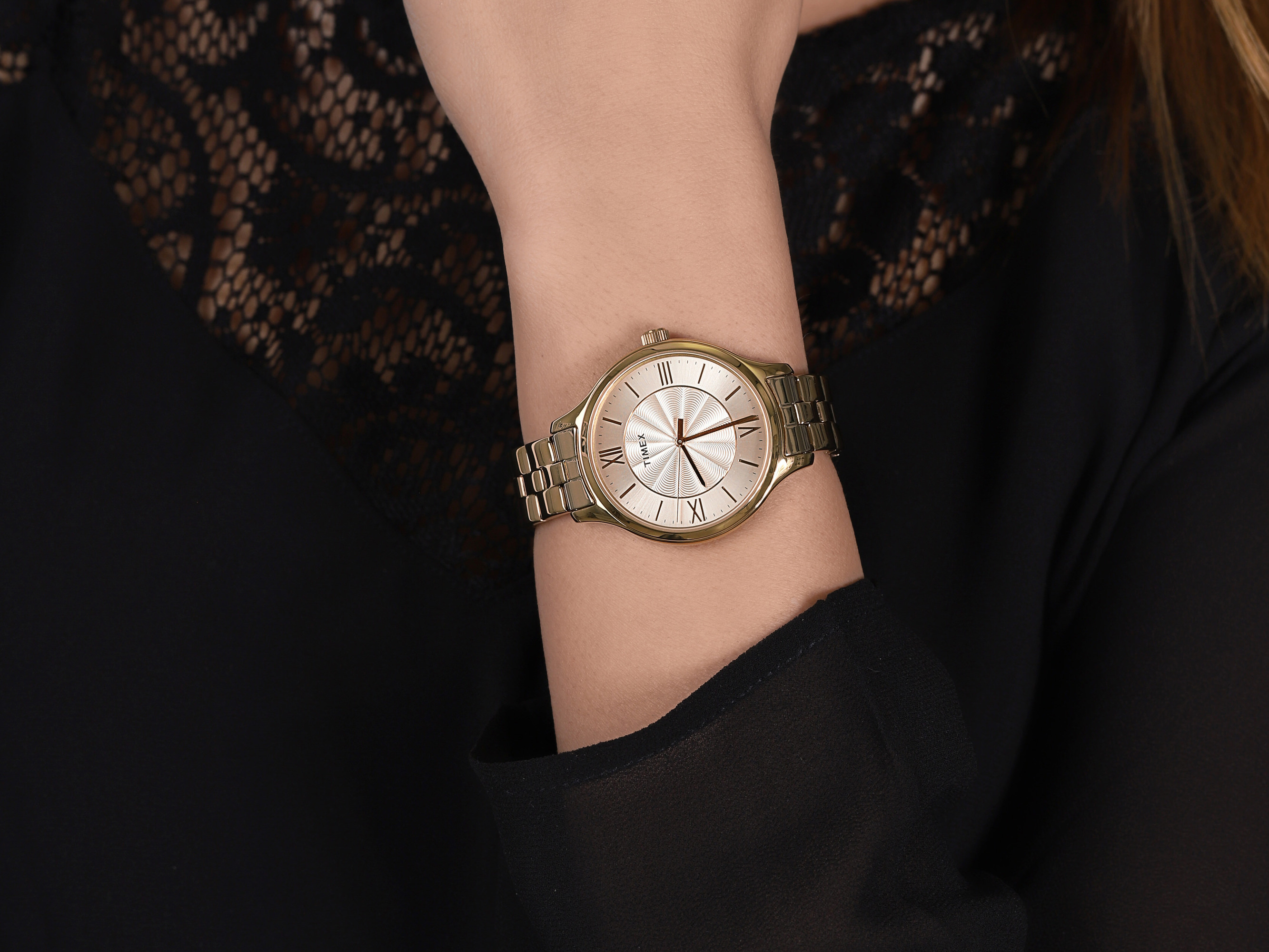 zegarek Timex TW2R28100 złoty Fashion
