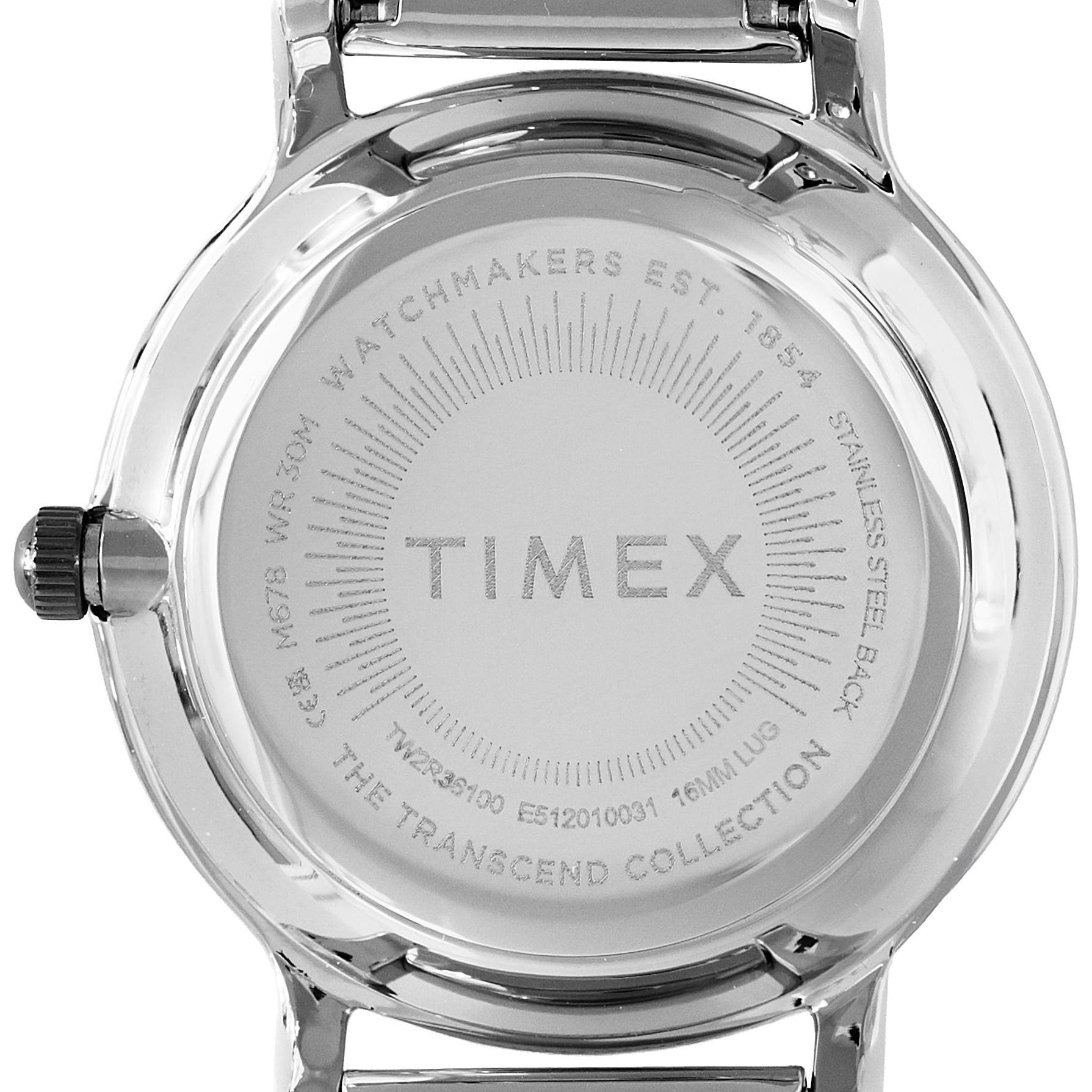 zegarek Timex TW2R36100 Transcend 34mm Mesh Transcend mineralne - miniatura 11