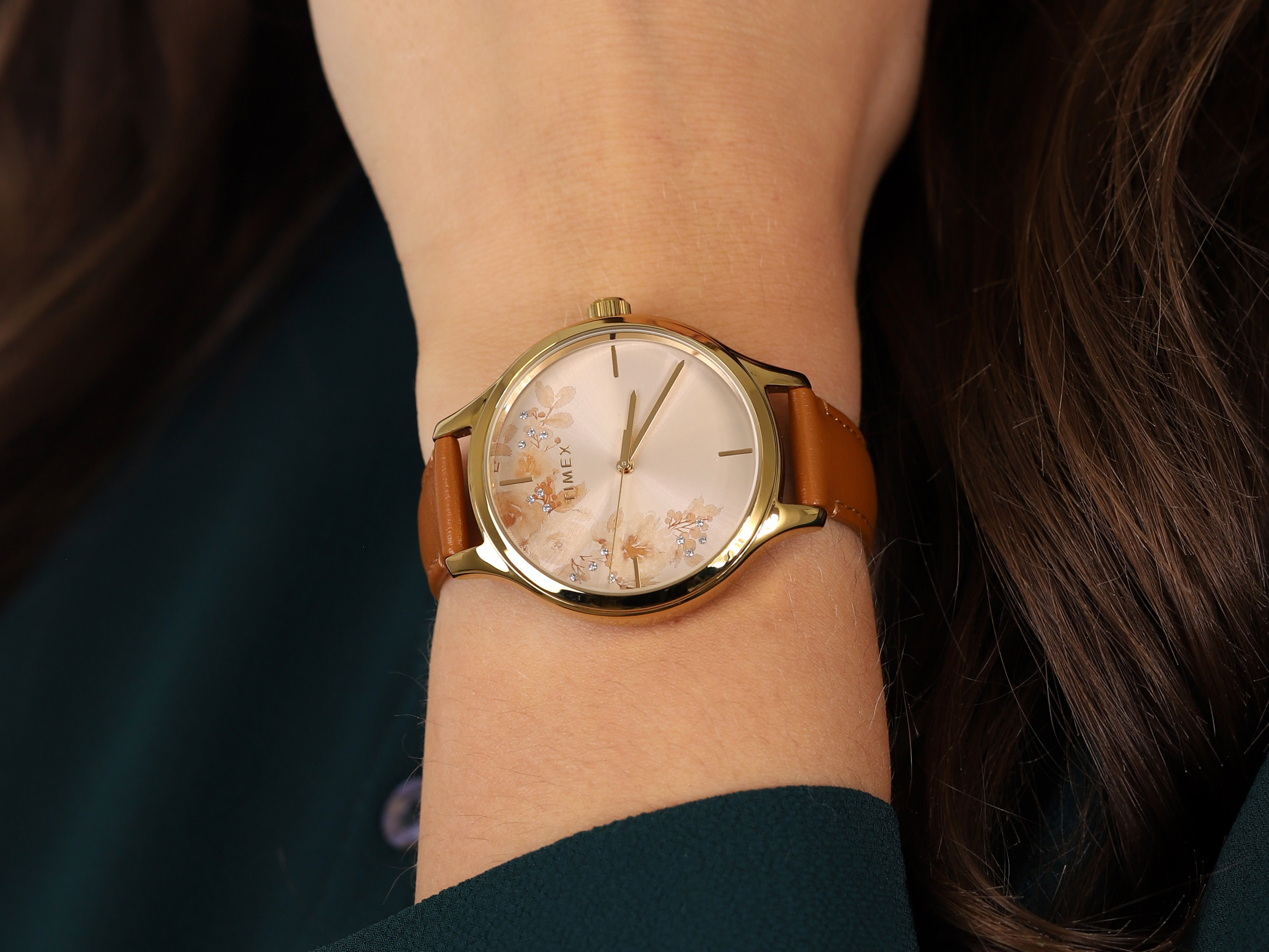 zegarek Timex TW2R66900 kwarcowy damski Fashion Crystal Bloom