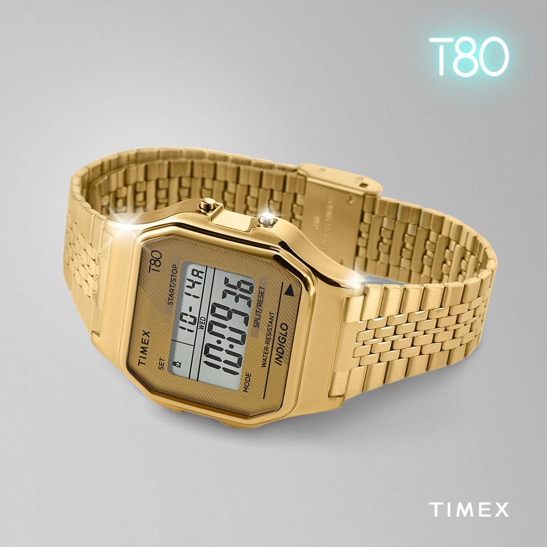 zegarek Timex TW2R79200 Timex T80 34mm Stainless Steel Bracelet T80 akrylowe