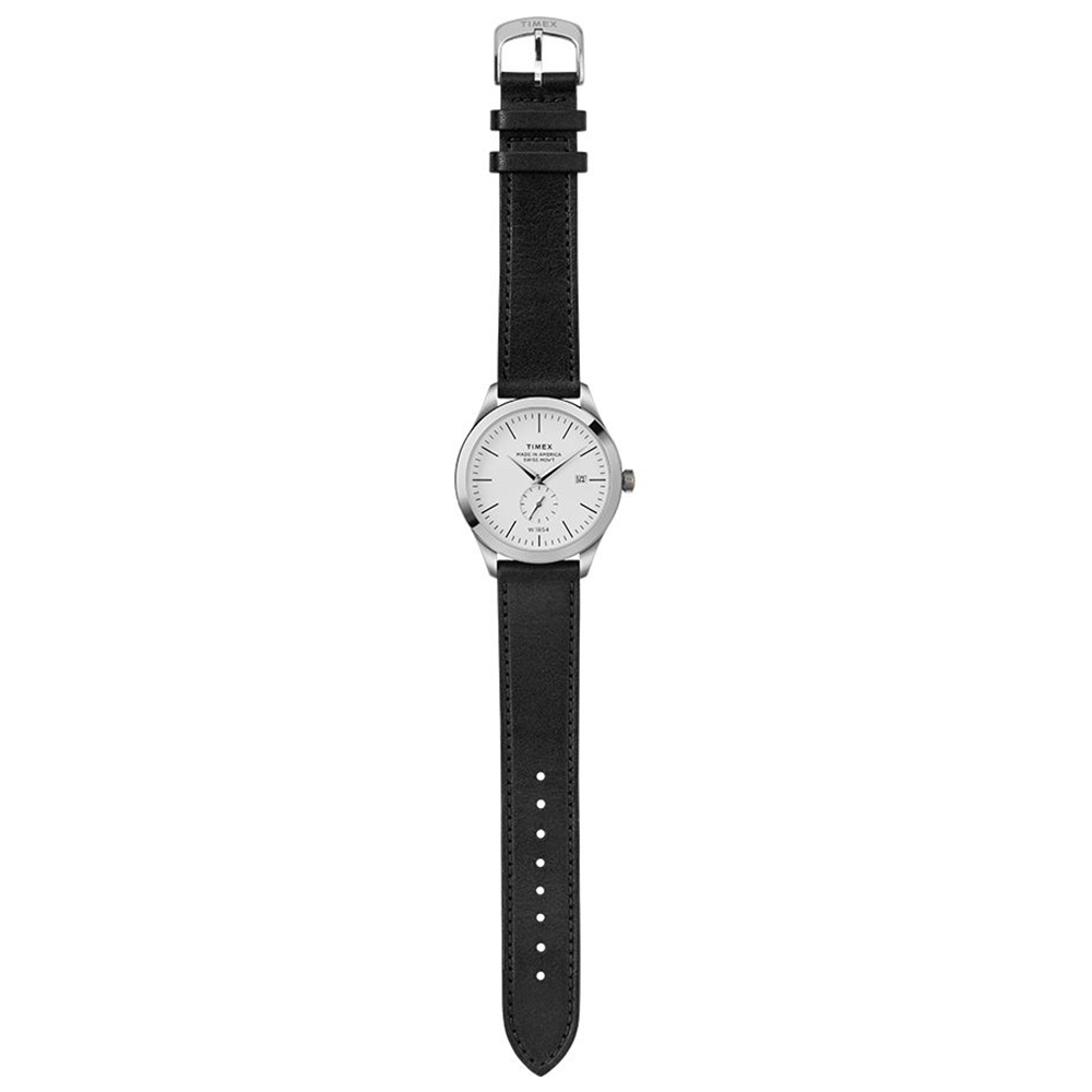 Timex TW2R82700US zegarek srebrny klasyczny American Documents pasek - miniatura 5