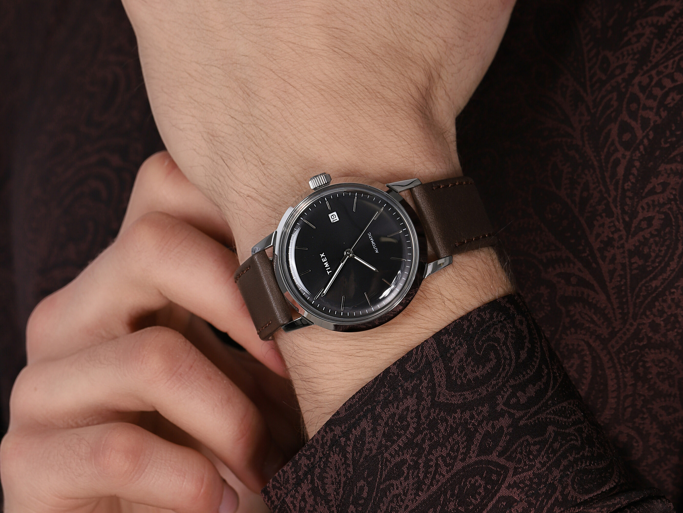 zegarek Timex TW2T23000 automatyczny męski Marlin Marlin Automatic - miniatura 4
