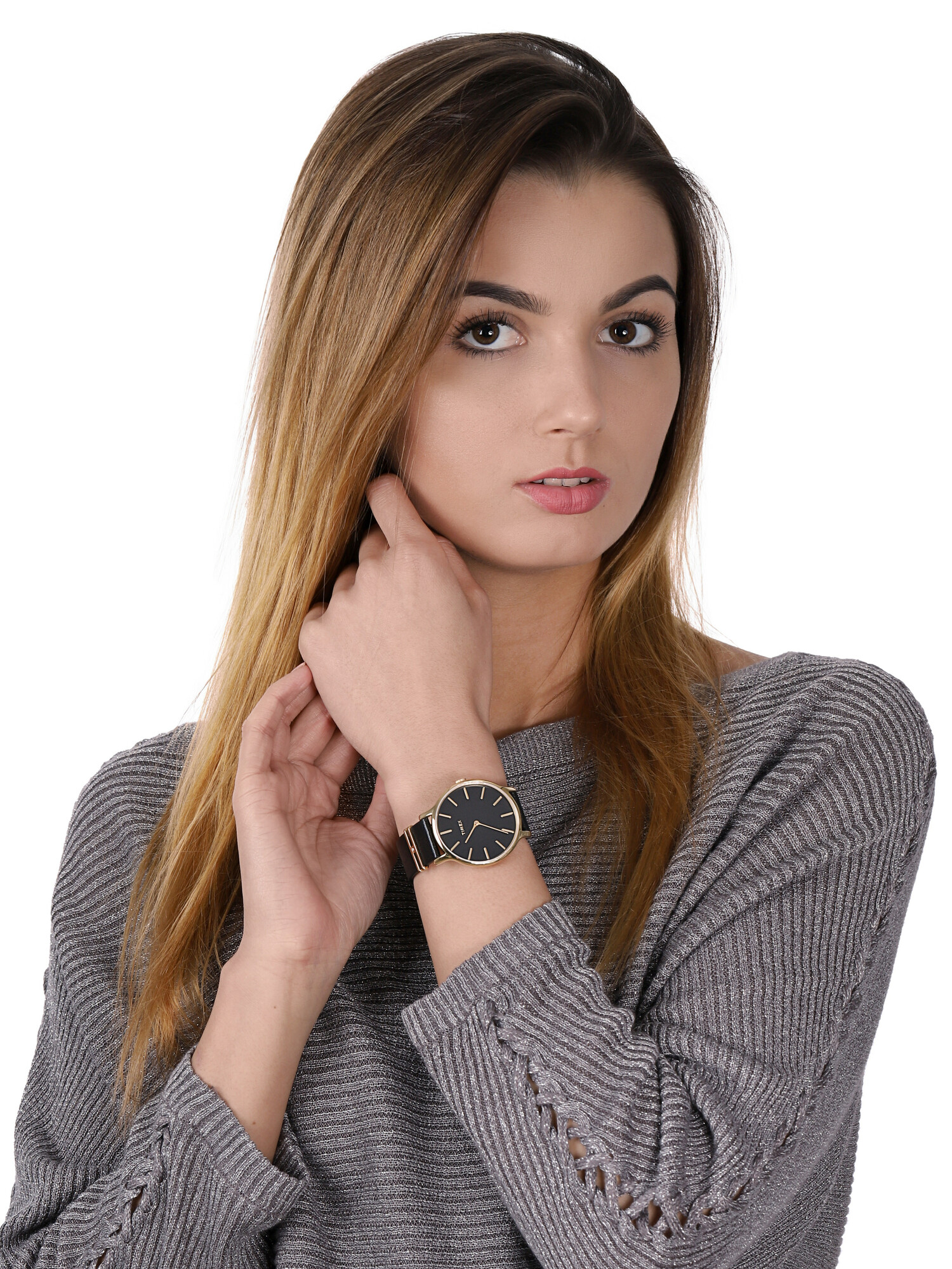 zegarek Timex TW2T45300 złoty Transcend
