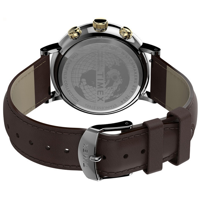 Timex TW2T67700 zegarek srebrny fashion/modowy Fairfield pasek - miniatura 5