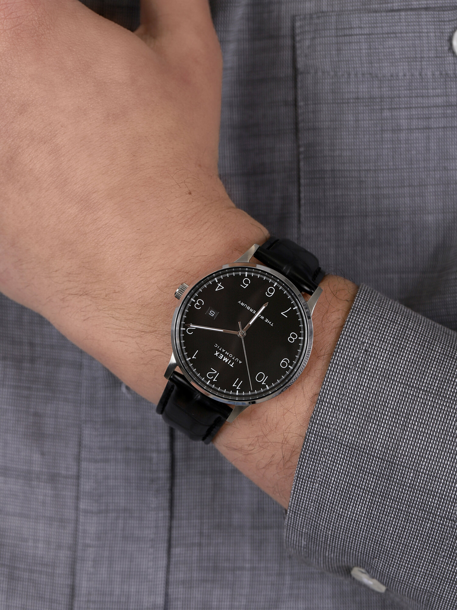 zegarek Timex TW2T70000 srebrny Waterbury - miniatura 3