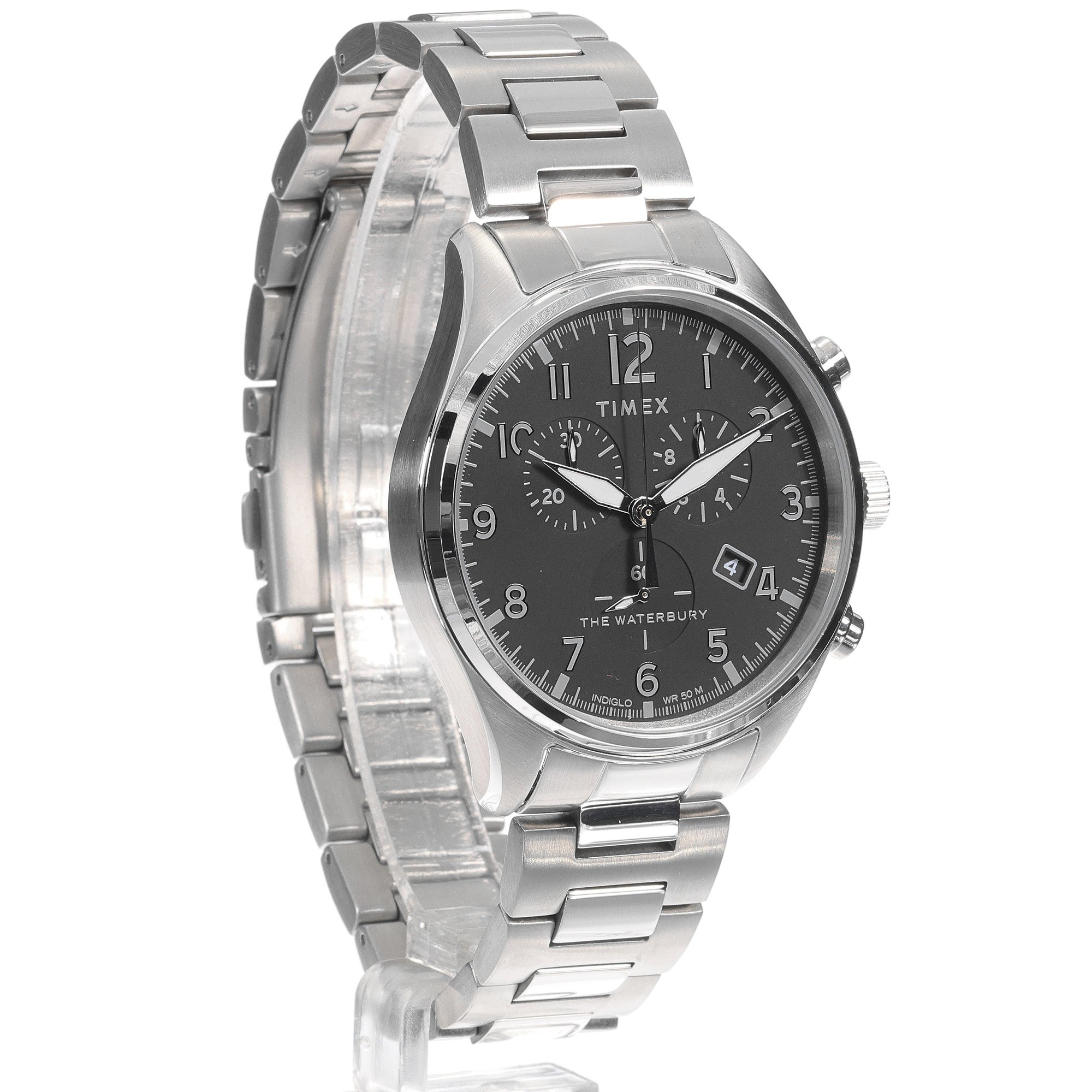 zegarek Timex TW2T70300 srebrny Waterbury - miniatura 3