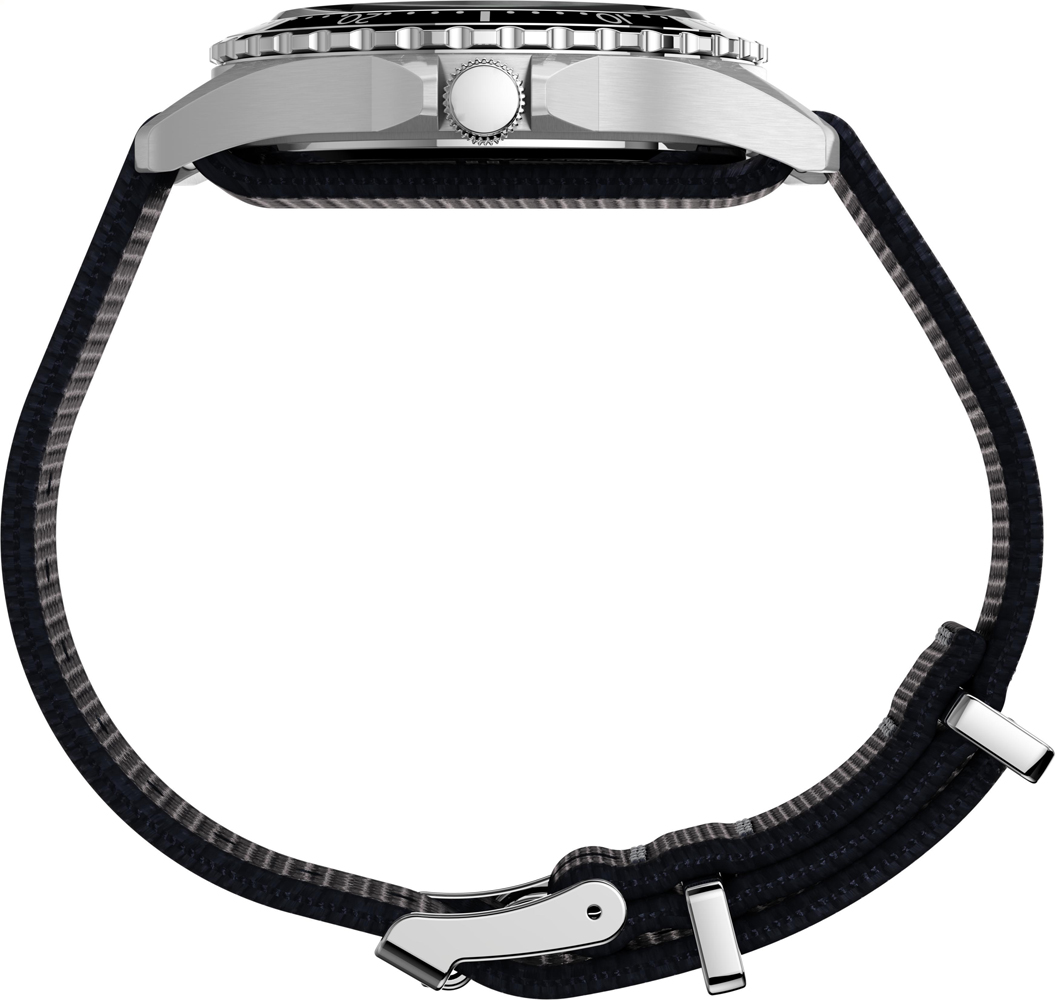 Timex TW2T75400 zegarek srebrny klasyczny Navi XL pasek - miniatura 5