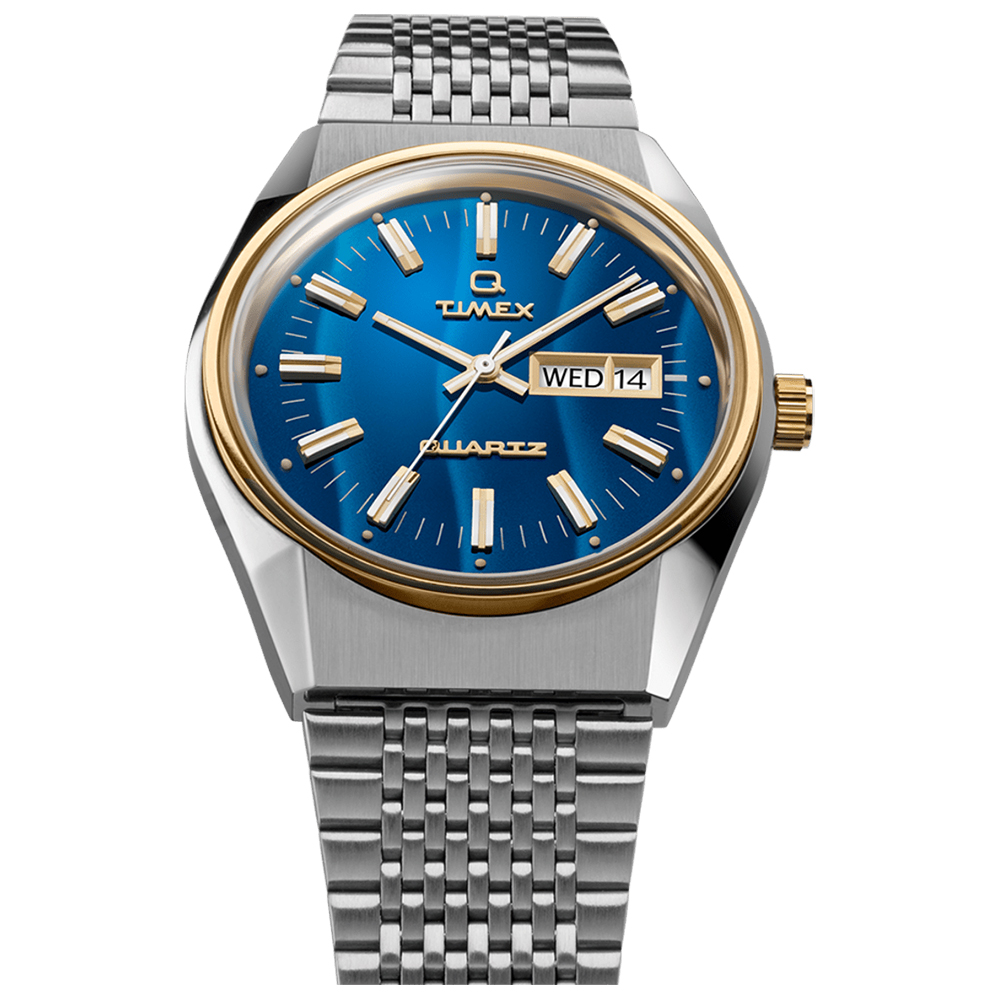 Timex TW2T80800 zegarek srebrny klasyczny Q Timex Reissue bransoleta - miniatura 5