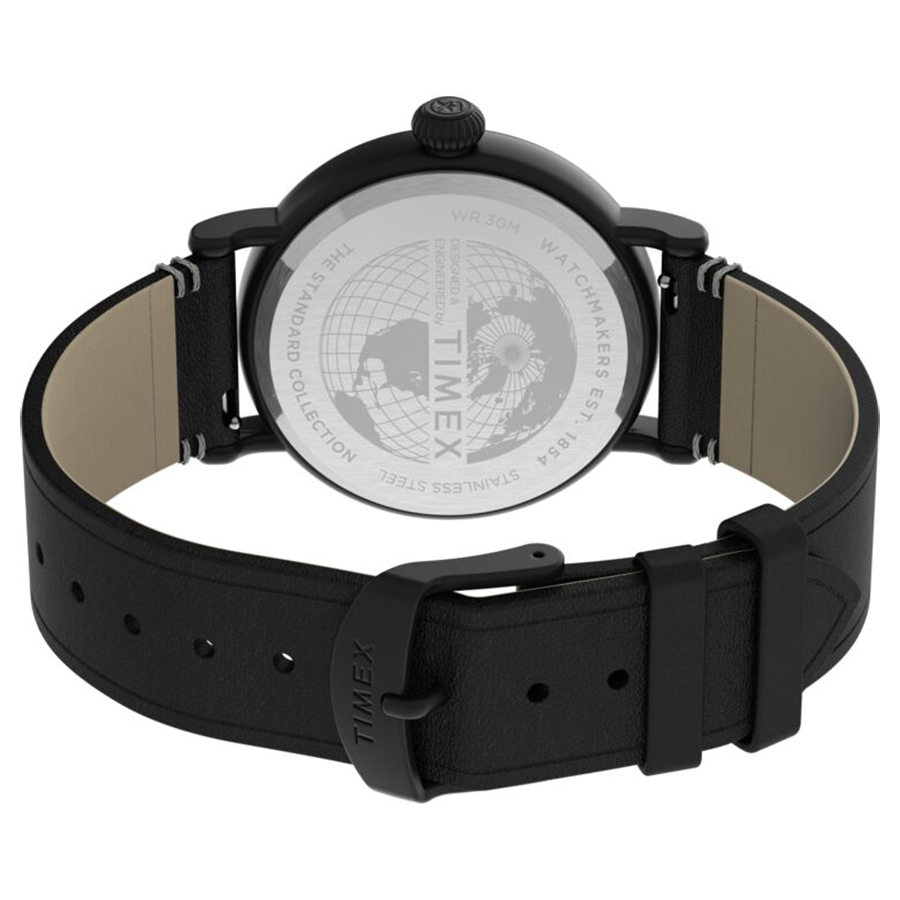 Timex TW2U03800 zegarek czarny klasyczny Standard pasek - miniatura 8