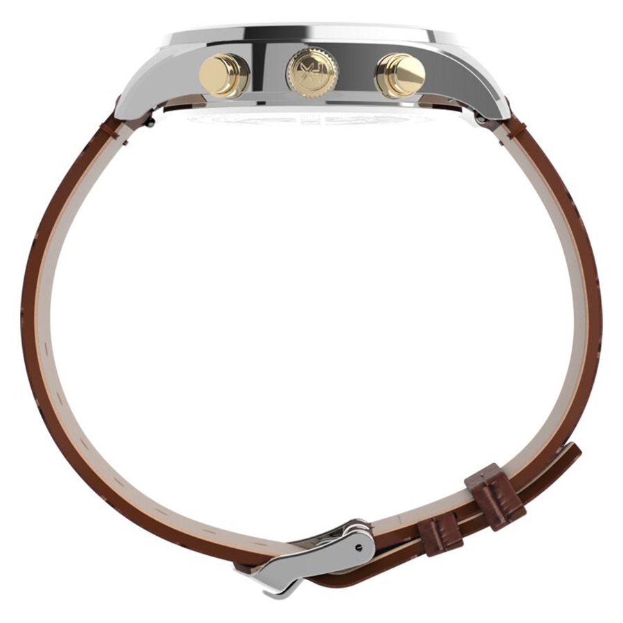 Timex TW2U04500 zegarek srebrny klasyczny Waterbury pasek - miniatura 5