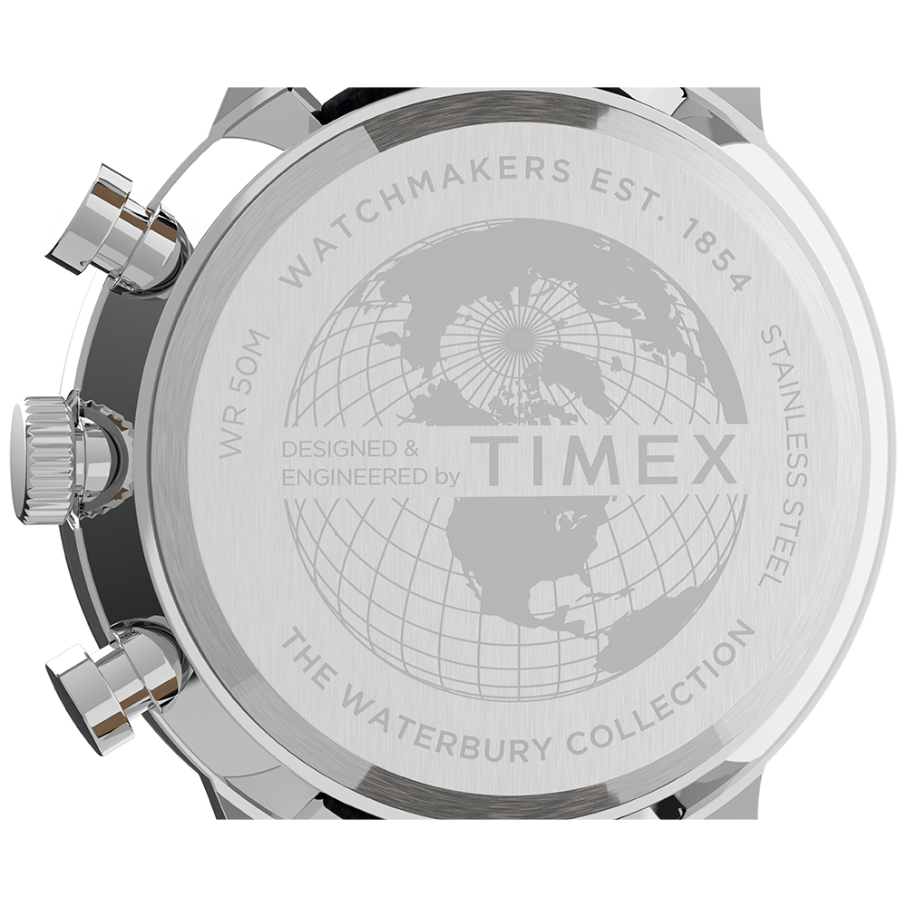 Timex TW2U04700 zegarek srebrny sportowy Waterbury pasek - miniatura 8
