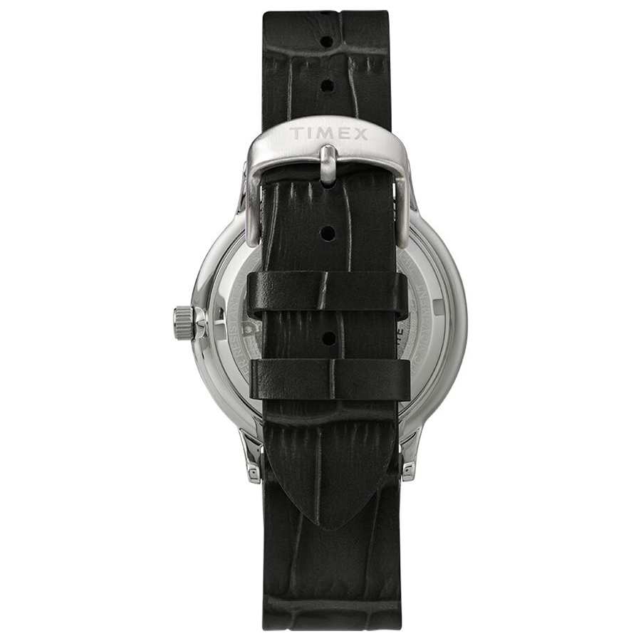 Timex TW2U11500 zegarek srebrny klasyczny Waterbury pasek - miniatura 5