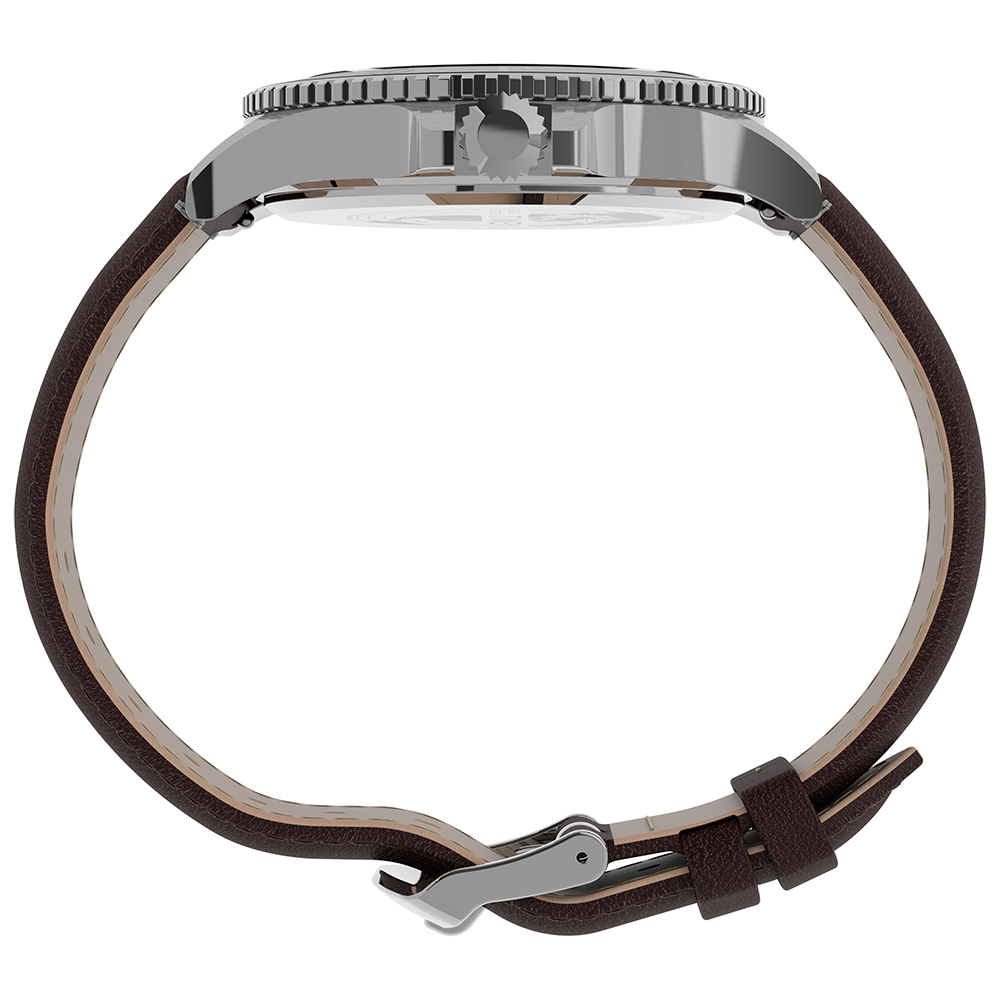Timex TW2U13000 zegarek srebrny klasyczny Harborside pasek - miniatura 5