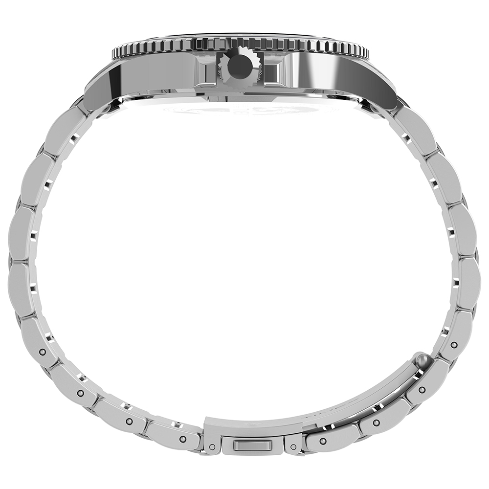 Timex TW2U13200 zegarek srebrny klasyczny Harborside bransoleta - miniatura 5