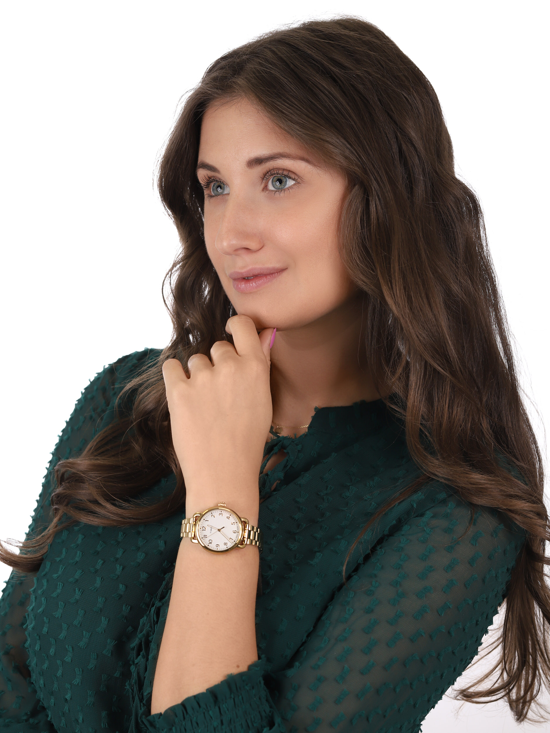 zegarek Timex TW2U13900 złoty Standard - miniatura 2