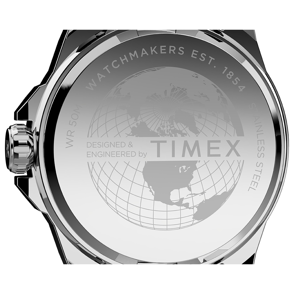 Timex TW2U14700 zegarek srebrny klasyczny Essex Avenue bransoleta - miniatura 8