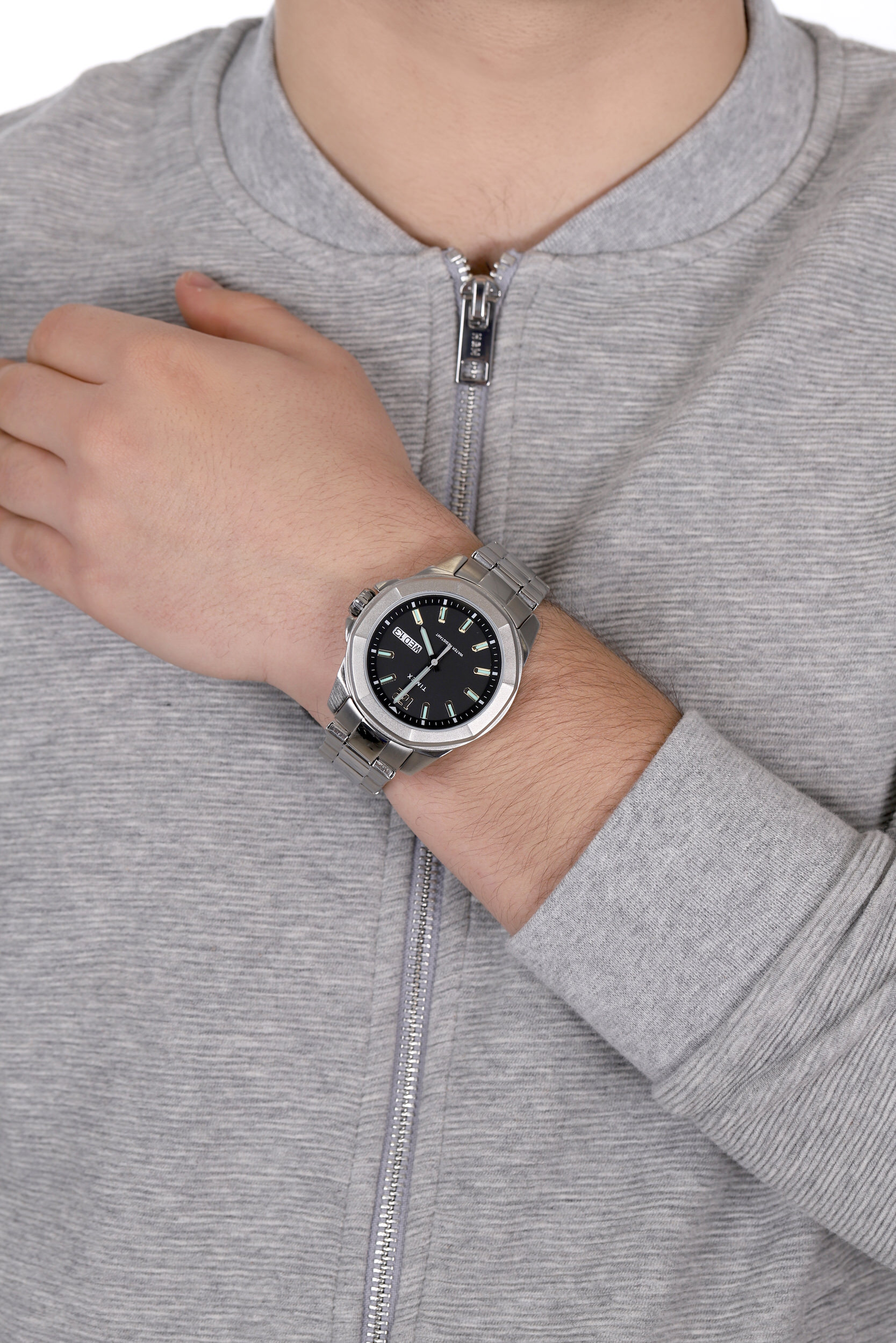zegarek Timex TW2U14700 srebrny Essex Avenue - miniatura 3