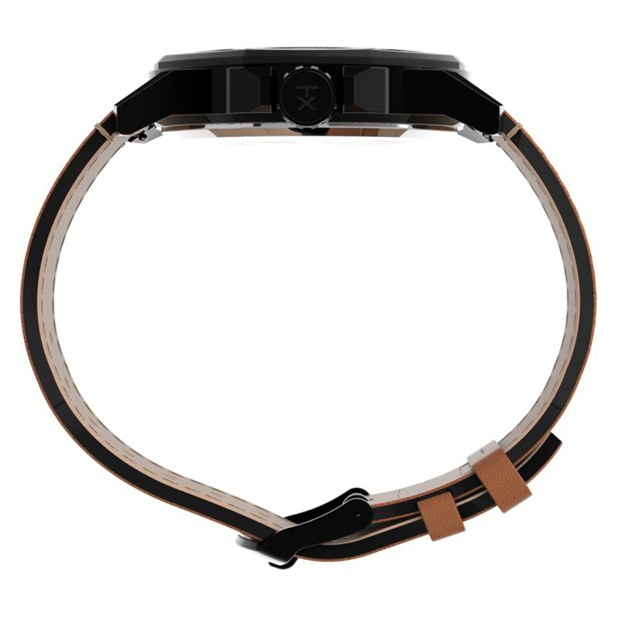 Timex TW2U15100 zegarek czarny klasyczny Essex Avenue pasek - miniatura 5
