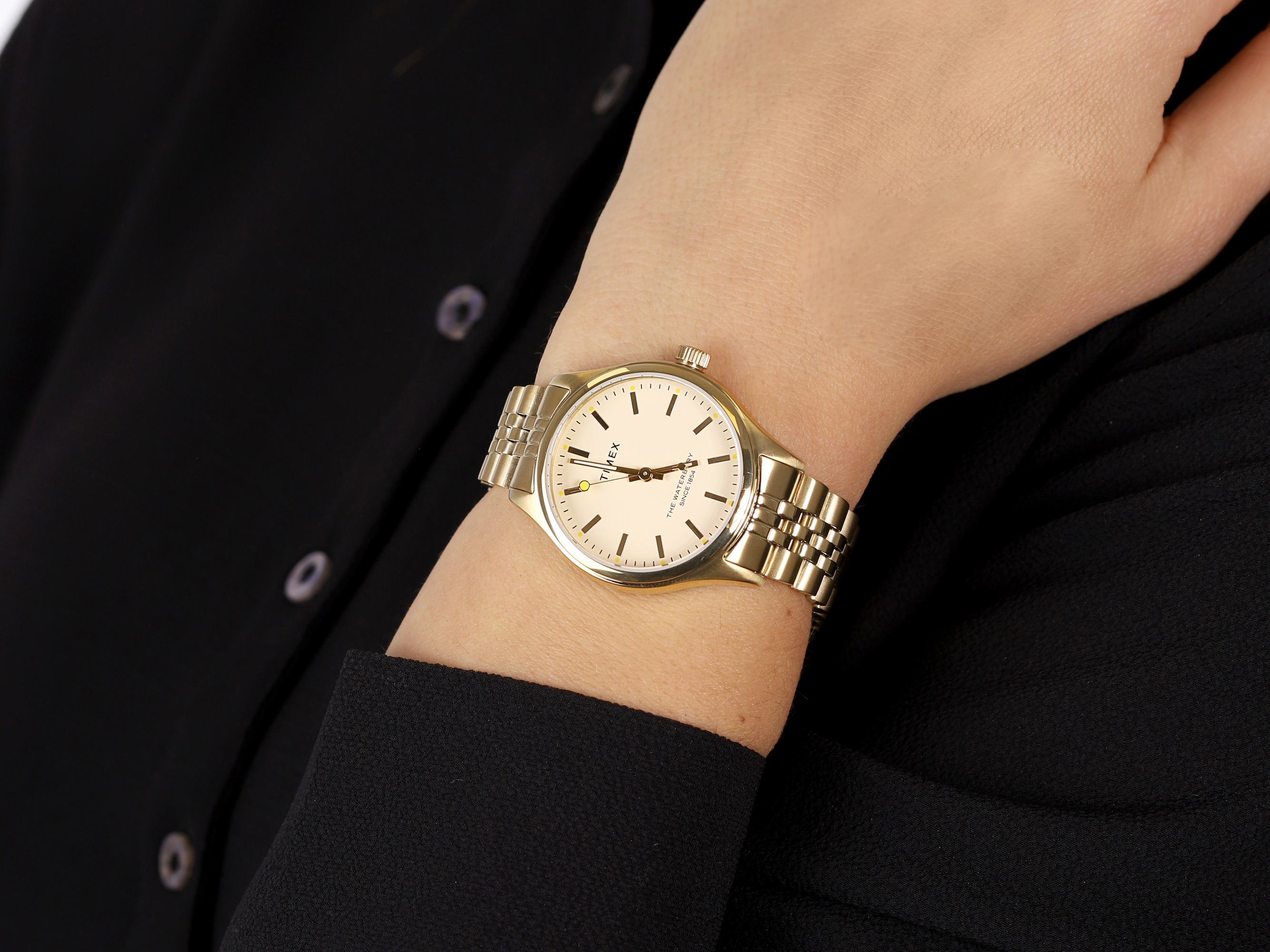 zegarek Timex TW2U23200 złoty Waterbury - miniatura 4