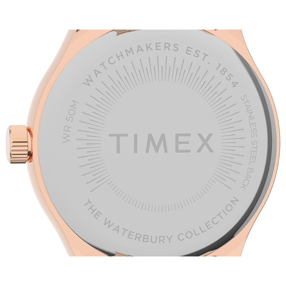 Timex TW2U23300 zegarek różowe złoto klasyczny Waterbury bransoleta - miniatura 9